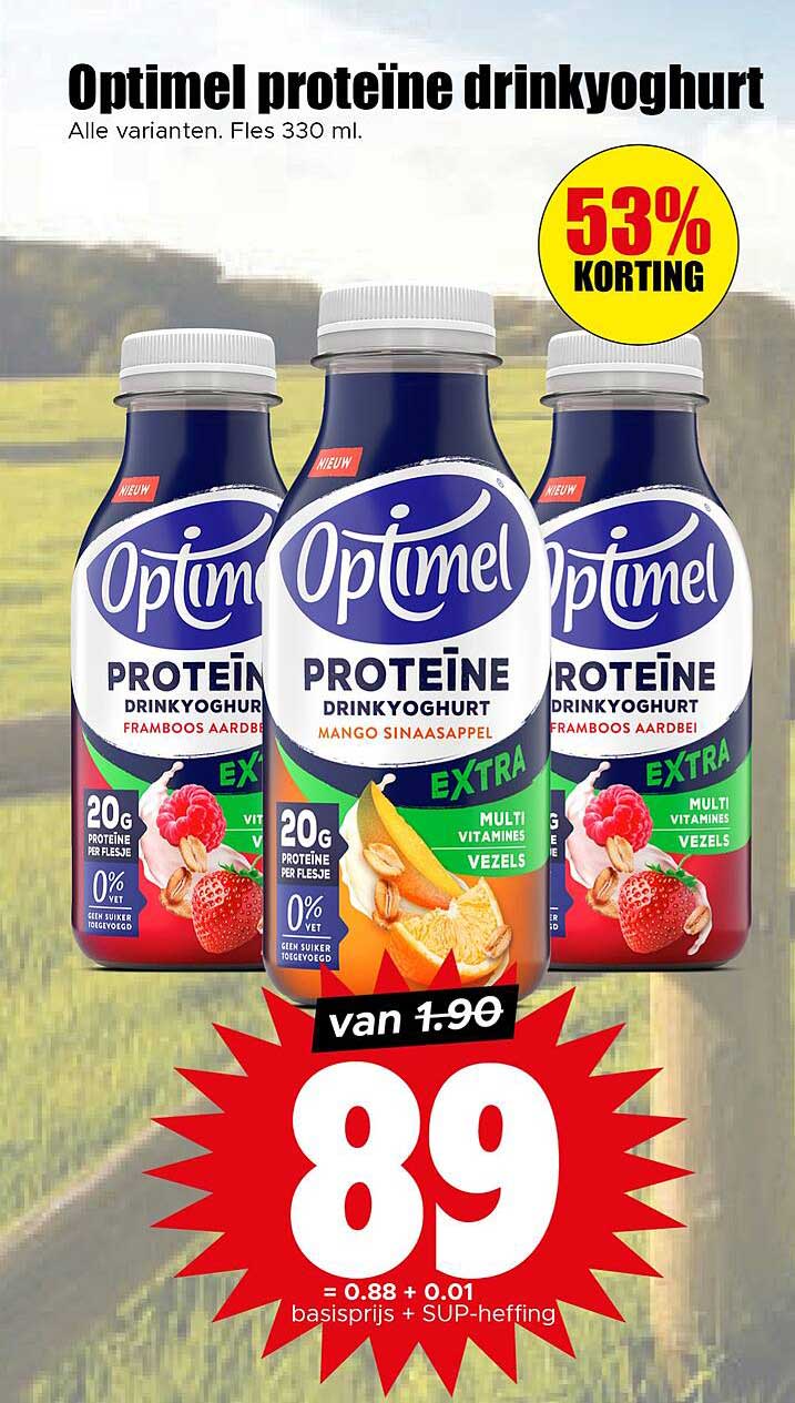 Optimel proteïne drinkyoghurt