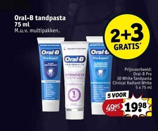 Oral-B tandpasta 75 ml M.u.v. multipakken.
