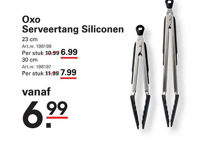 Oxo Serveer-tang Siliconen