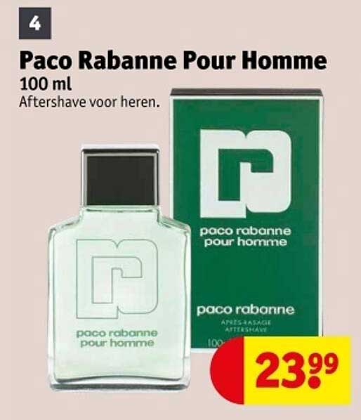 Paco Rabanne Pour Homme 100 ml Aftershave voor heren.