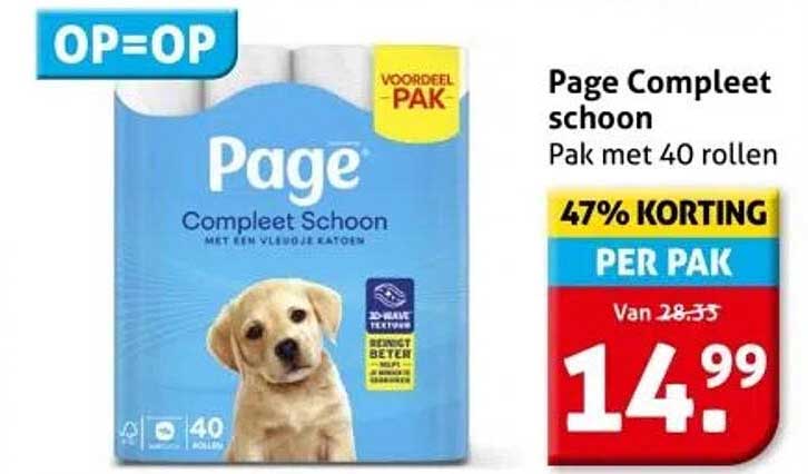 Page Compleet schoon