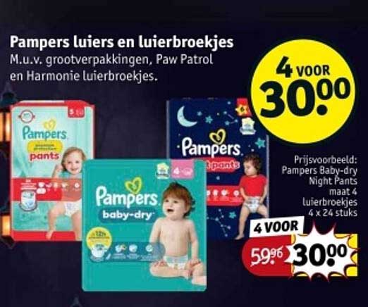 Pampers luiers en luierbroekjes