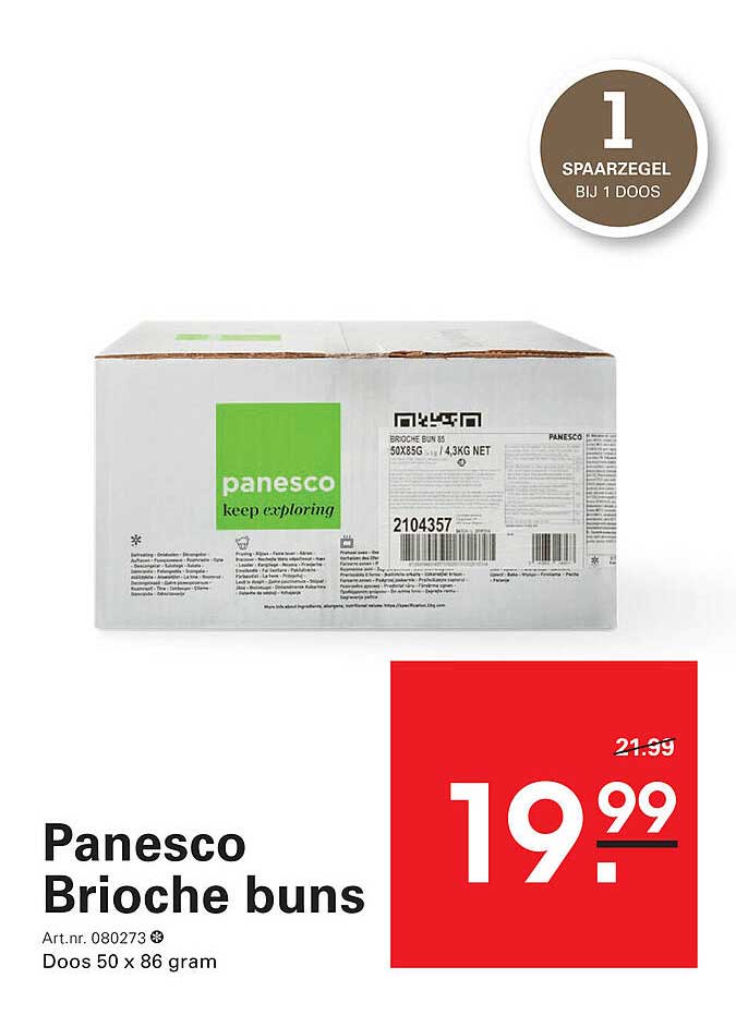 Panesco Brioche buns