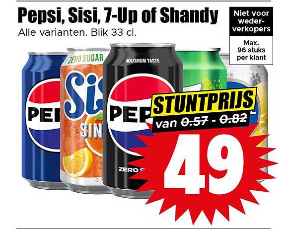 Pepsi, Sisi, 7-Up of Shandy