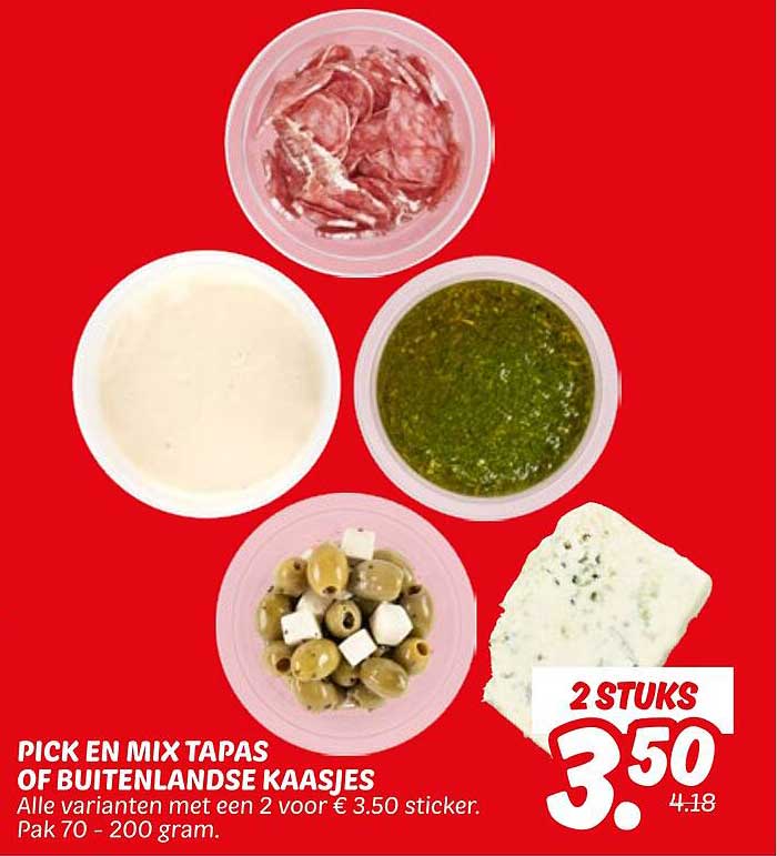 PICK EN MIX TAPAS OF BUITENLANDSE KAASJES