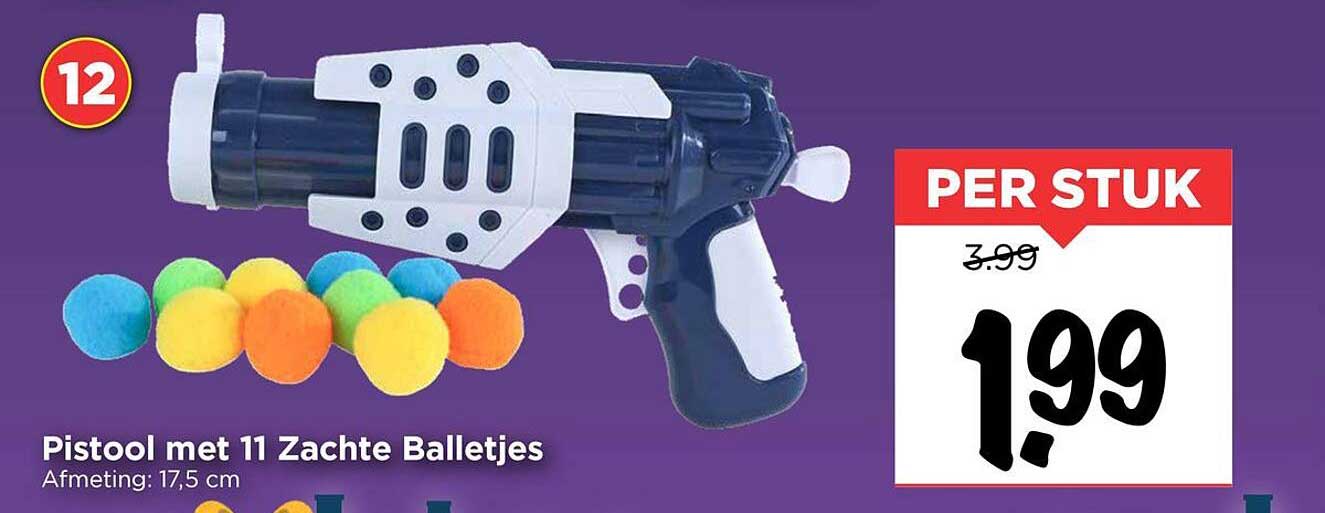 Pistool met 11 Zachte Balletjes