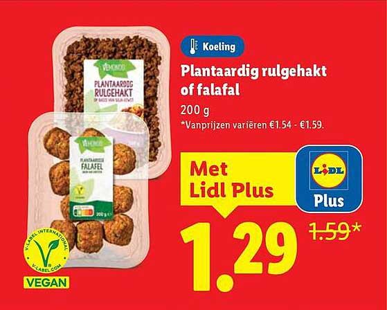 Plantaardig rulgehakt of falafel