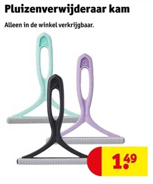 Pluizenverwijderaar kam