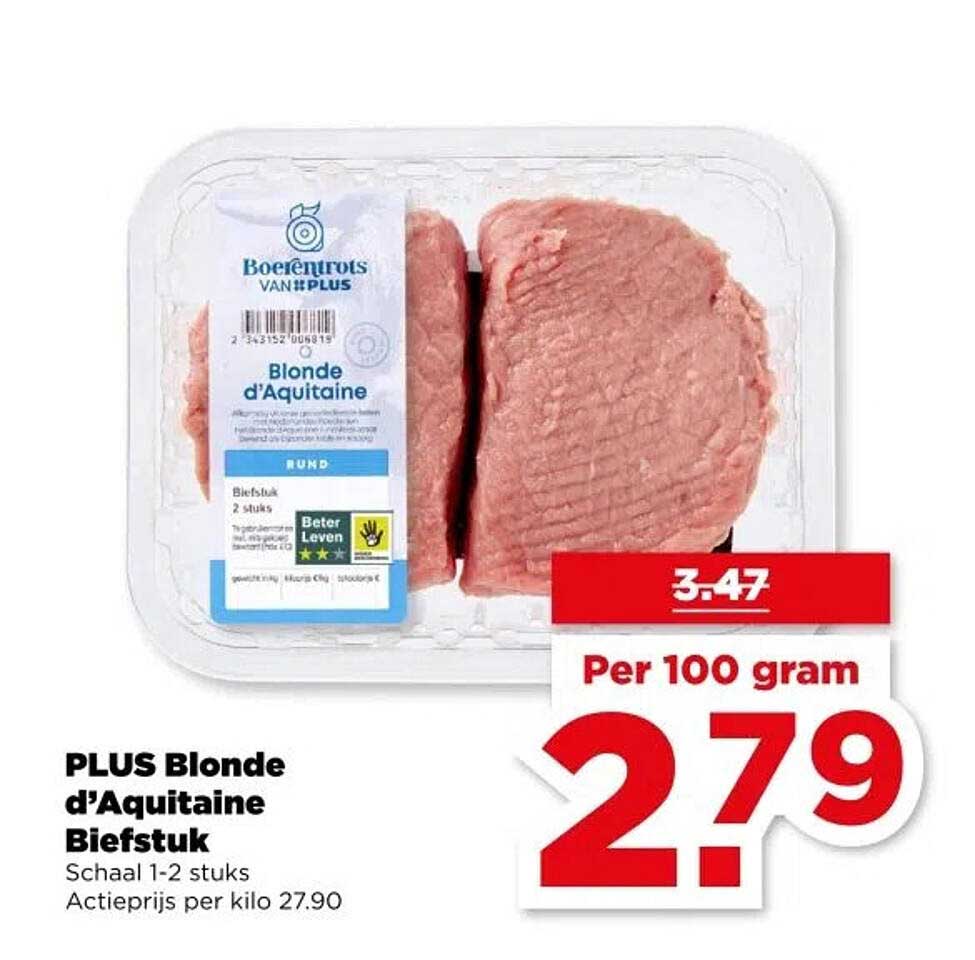 PLUS Blonde d'Aquitaine Biefstuk