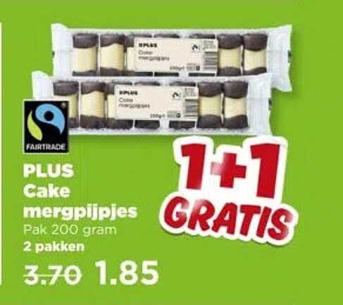 PLUS Cake mergpijpjes