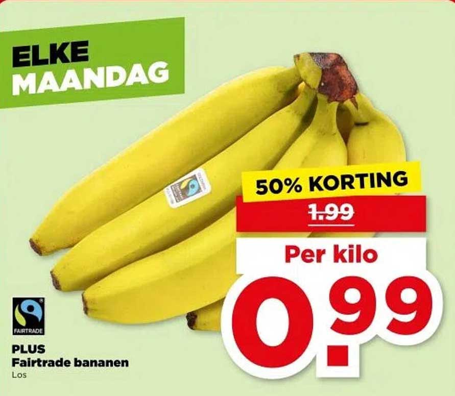 PLUS Fairtrade bananen