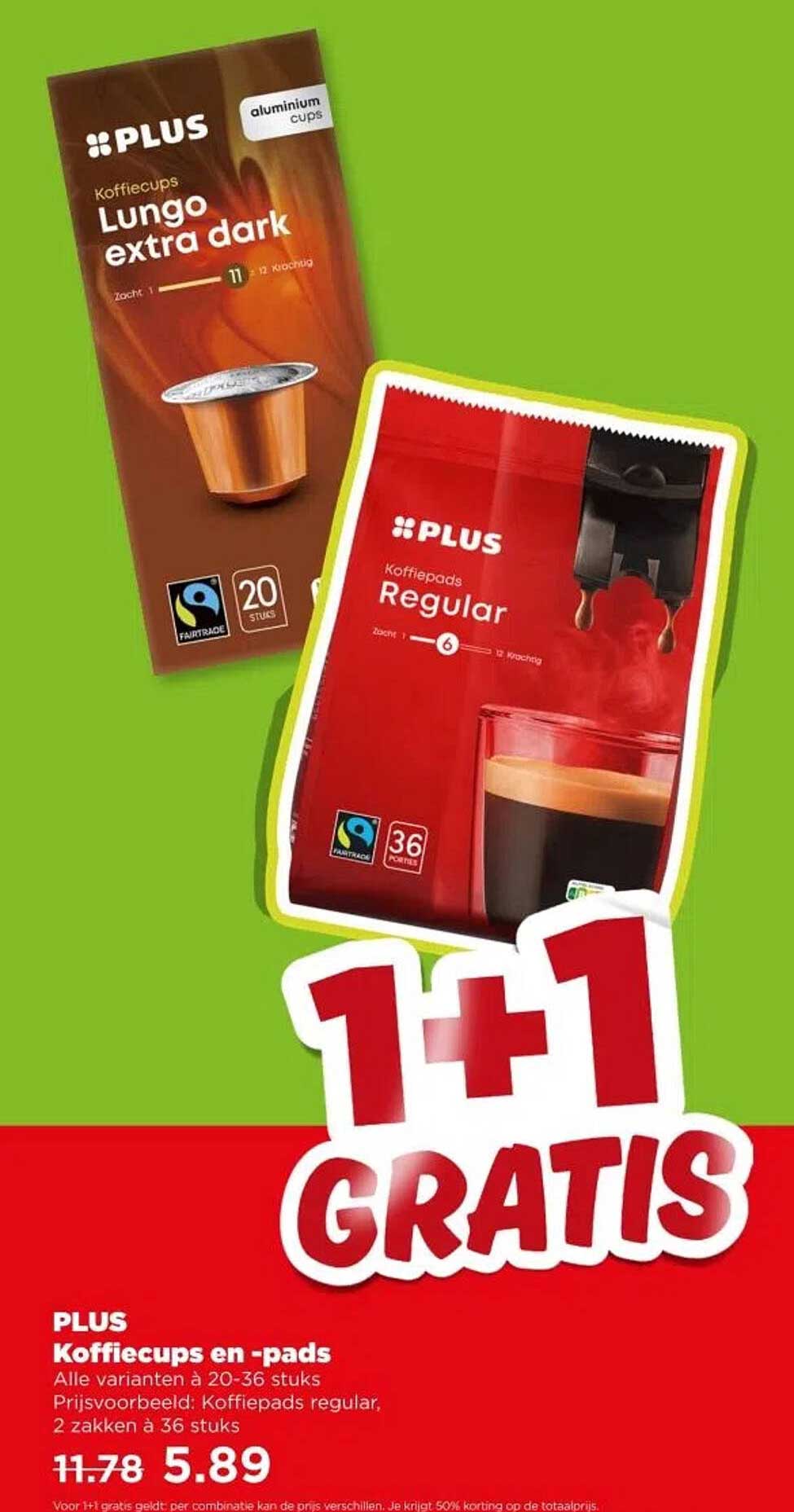 PLUS Koffiecups en -pads