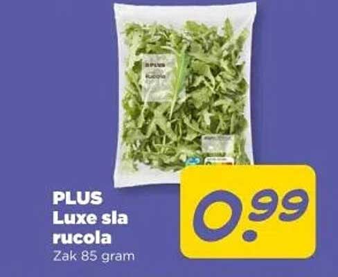 PLUS Luxe sla rucola Zak 85 gram