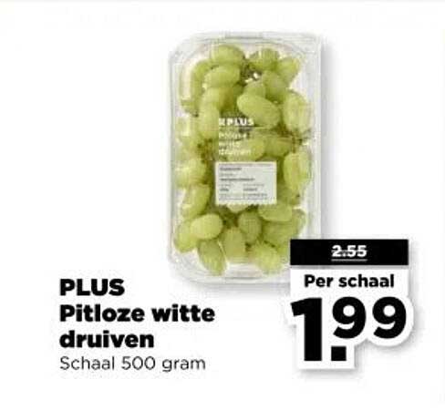 PLUS Pitloze witte druiven