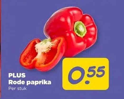 PLUS Rode paprika