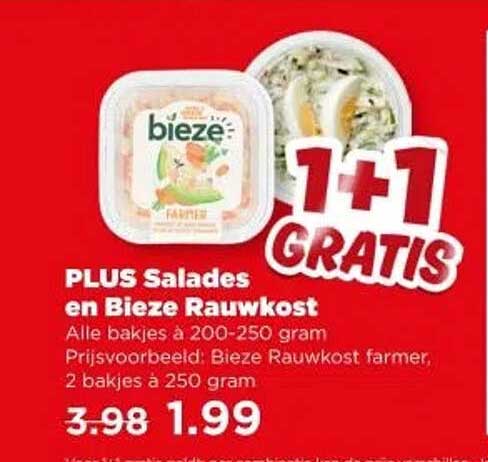 PLUS Salades en Bieze Rauwkost