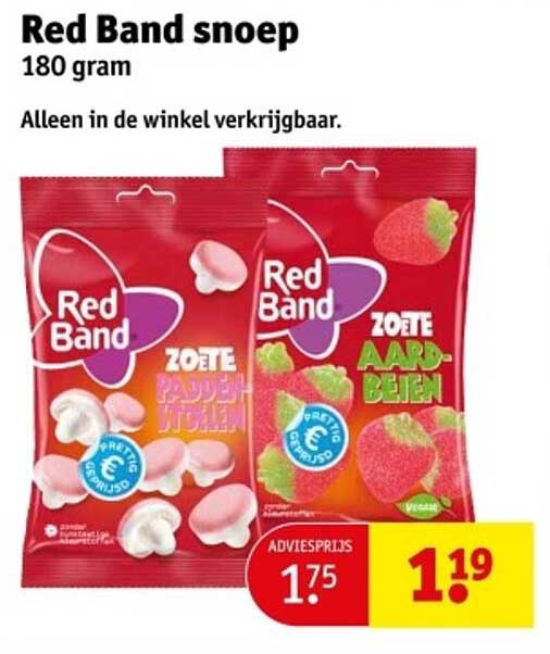 Red Band snoep 180 gram