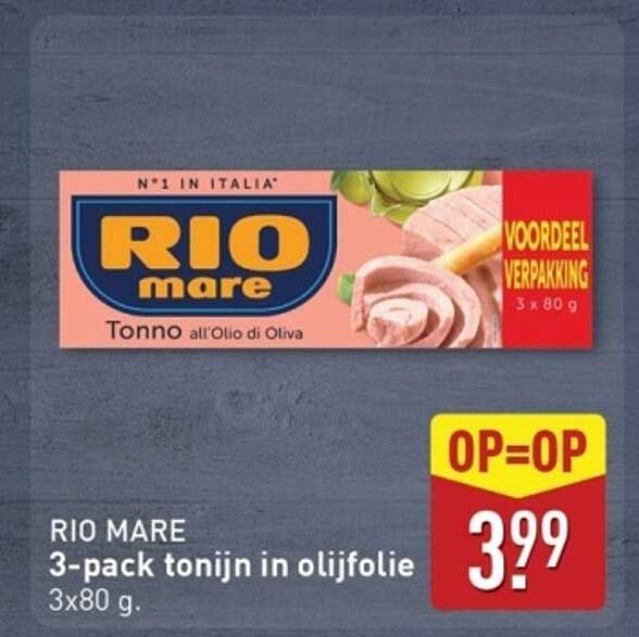 RIO MARE 3-pack tonijn in olijfolie