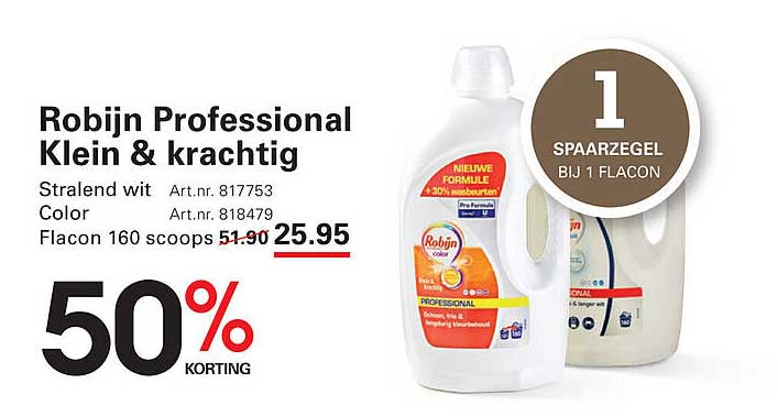 Robijn Professional Klein & krachtig
