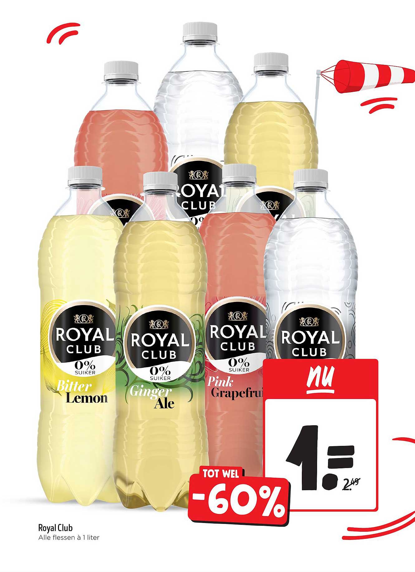 Royal Club - Alle flessen à 1 liter