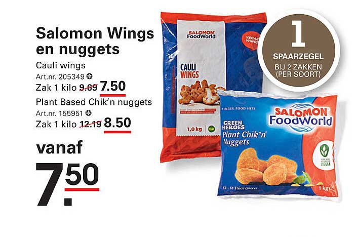 Salomon Wings en nuggets