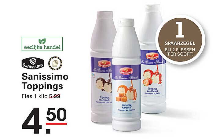 Sanissimo Toppings Fles 1 kilo