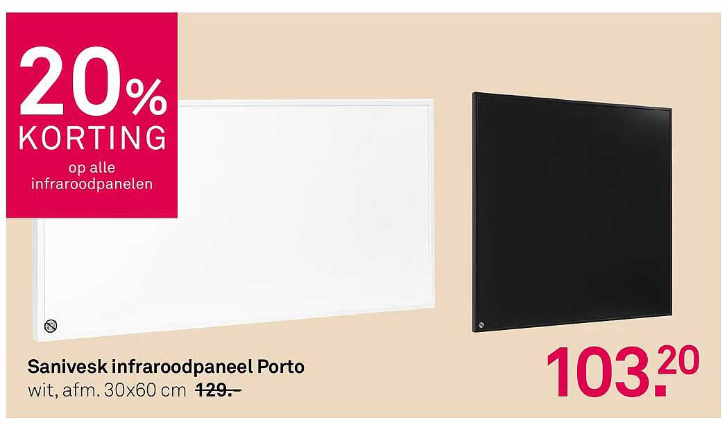 Sanivesk infraroodpaneel Porto