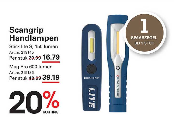 Scangrip Handlampen