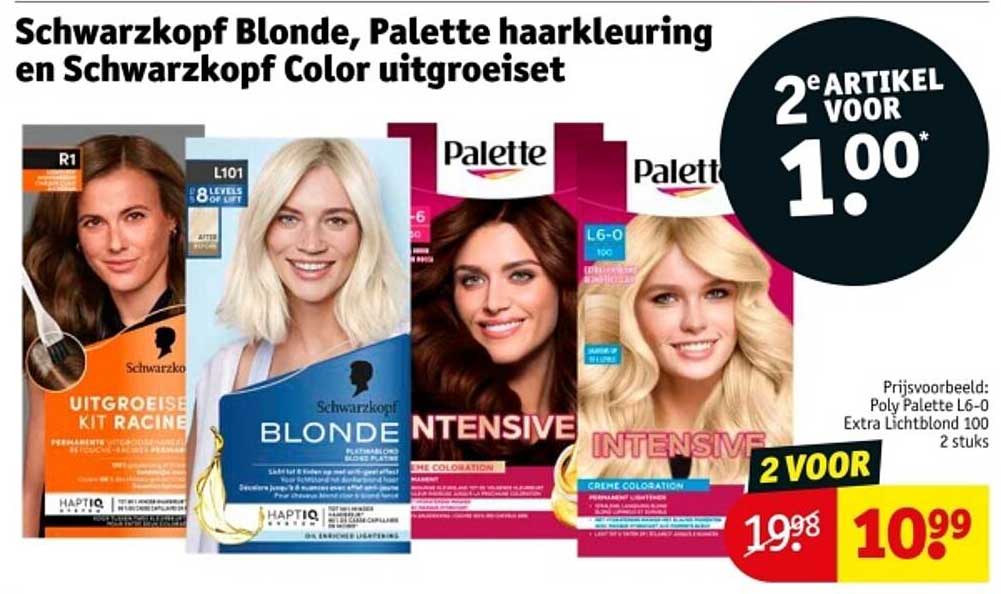 Schwarzkopf Blonde, Palette haarkleuring en Schwarzkopf Color uitgroeiset