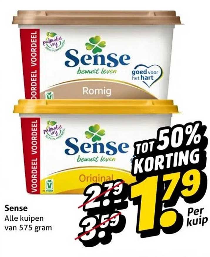 Sense - Alle kuipen van 575 gram