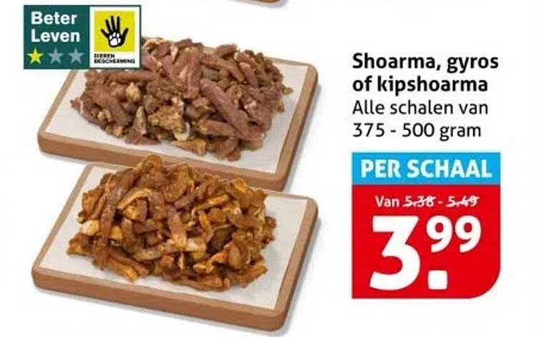 Shoarma, gyros of kipshoarma