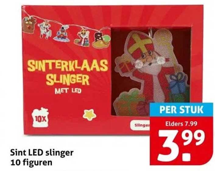 Sint LED slinger 10 figuren