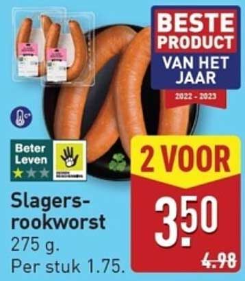 Slagersrookworst 275 g