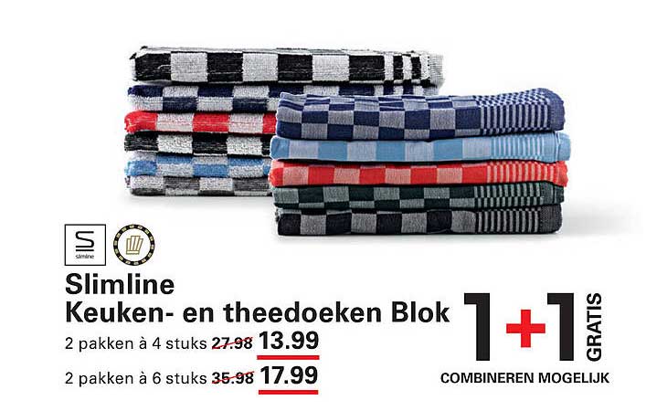 Slimline Keuken- en theedoeken Blok