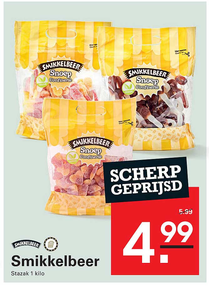 Snikkelbeer Snoep Confiserie 1 kilo