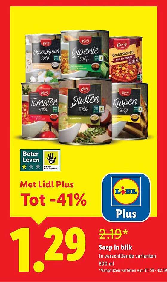 Soep in blik