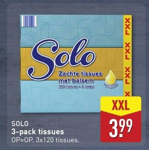 SOLO 3-pack tissues