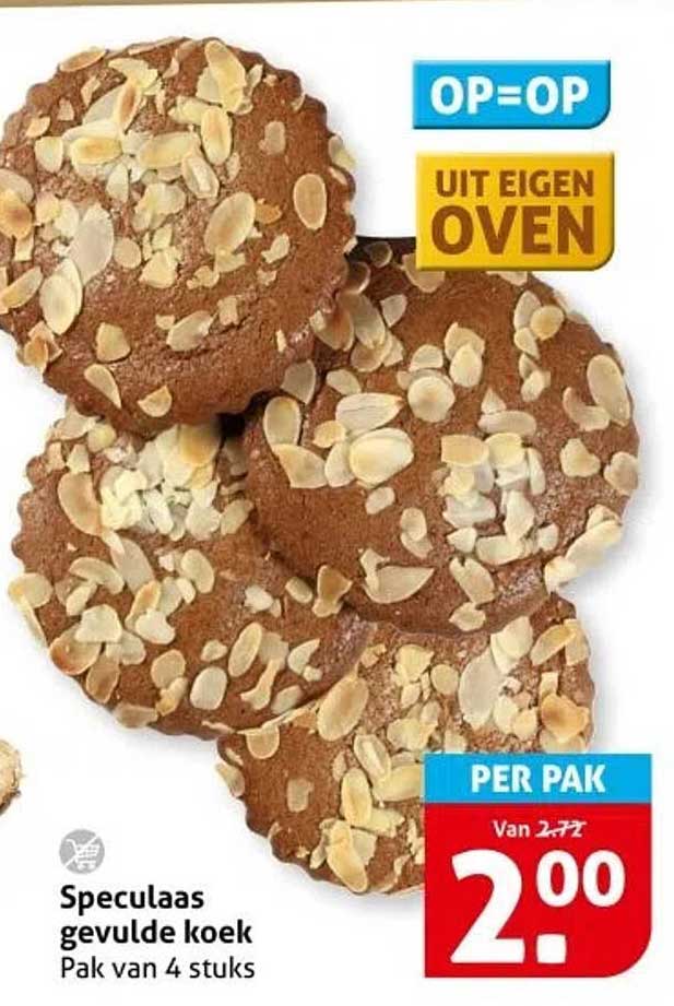Speculaas gevulde koek