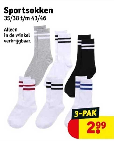 Sportsokken 3-Pak