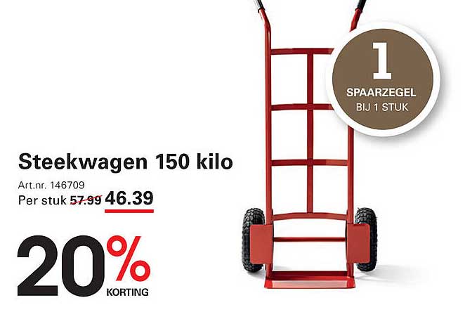 Steekwagen 150 kilo