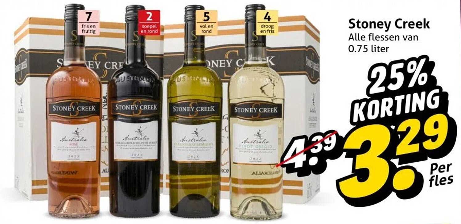 Stoney Creek - Alle flessen van 0.75 liter