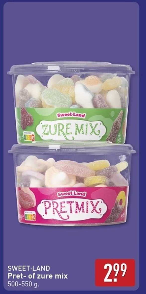 SWEET-LAND Pret- of zure mix 500-550 g.