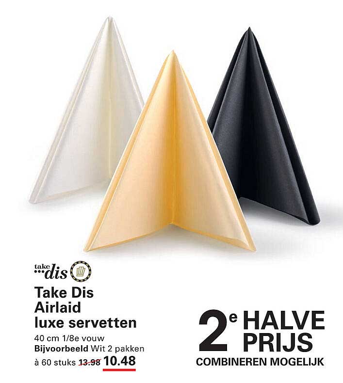 Take Dis Airlaid luxe servetten