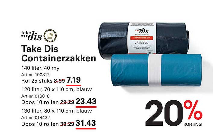 Take Dis Containertassen