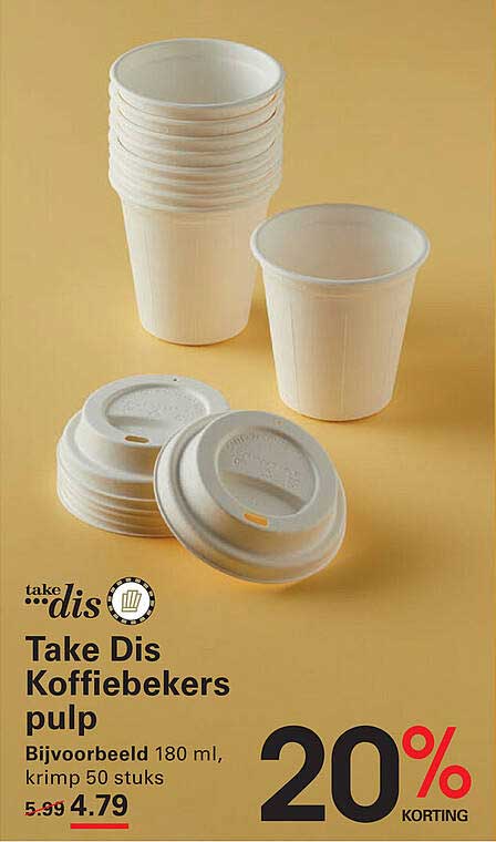 Take Dis Koffiebekers pulp