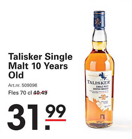 Talisker Single Malt 10 Years Old