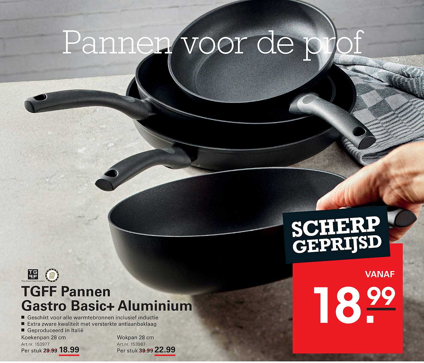 TGFF Pannen Gastro Basic+ Aluminium