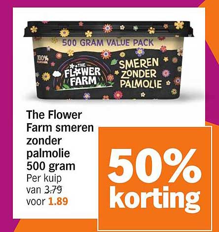 The Flower Farm smeeren zonder palmolie 500 gram