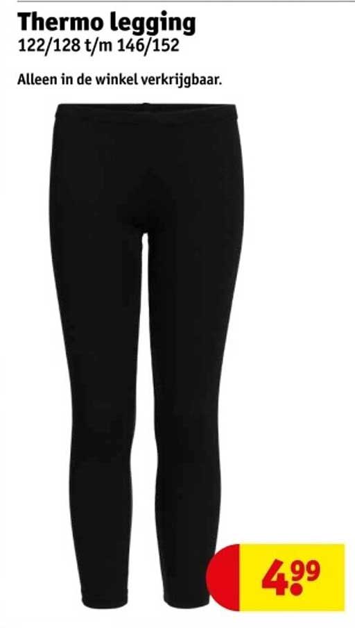 Thermo legging 122/128 t/m 146/152