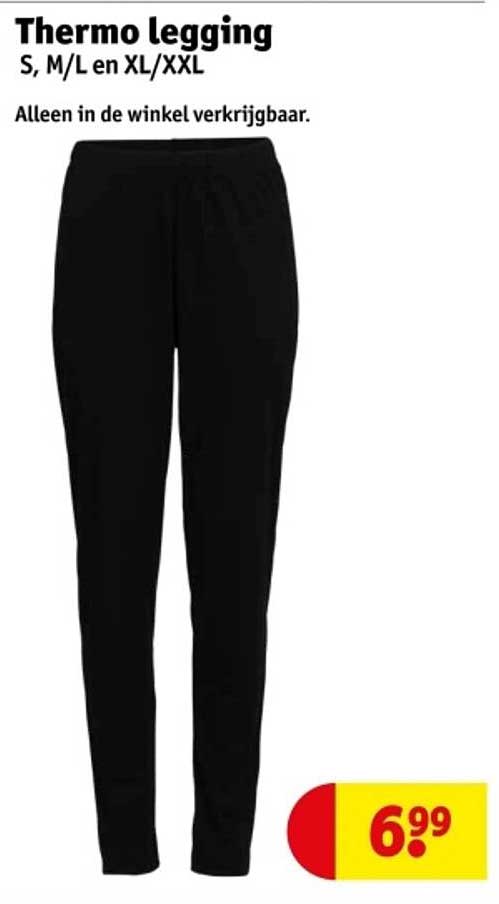 Thermo legging S, M/L en XL/XXL